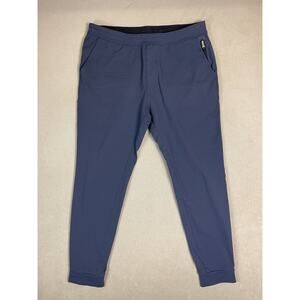 Public Rec Pants‎ Mens 38/34 Blue Jogger Sweatpants Pockets Tapered Adult